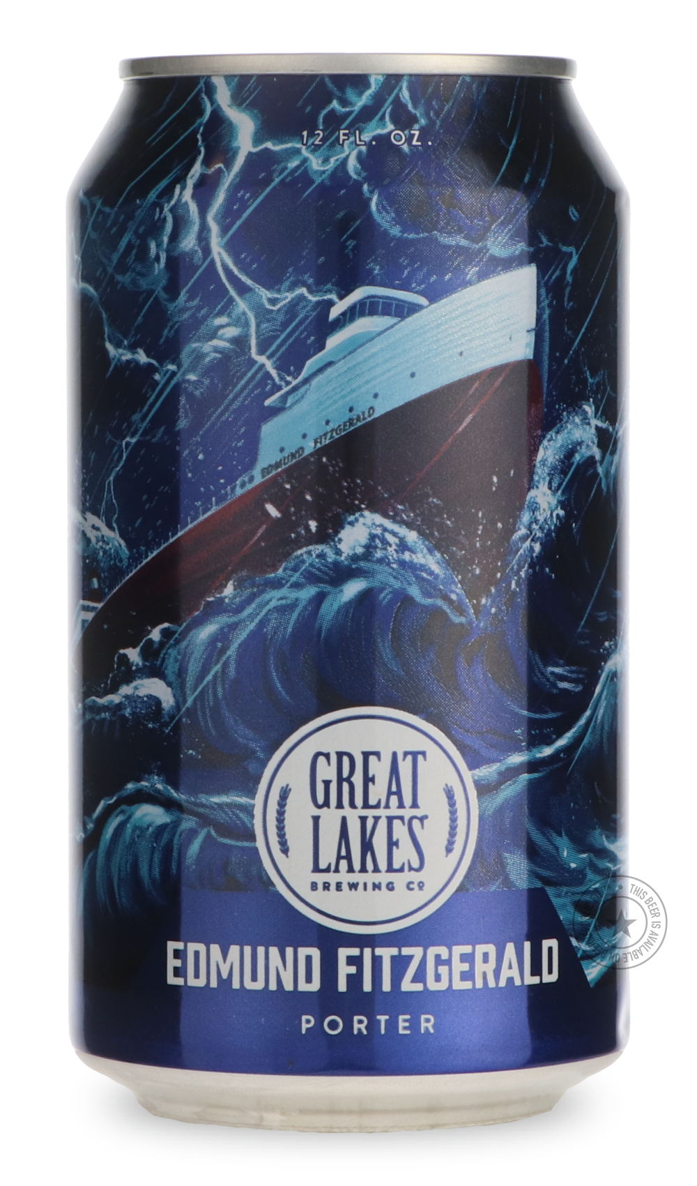 Edmund Fitzgerald Porter by Great Lakes Brewing Co, beer label