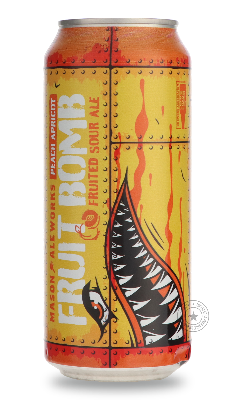 Fruit Bomb: Peach Apricot by Mason Ale Works, beer label