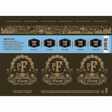 pFriem Dark Lager by PFriem Family Brewers, beer label