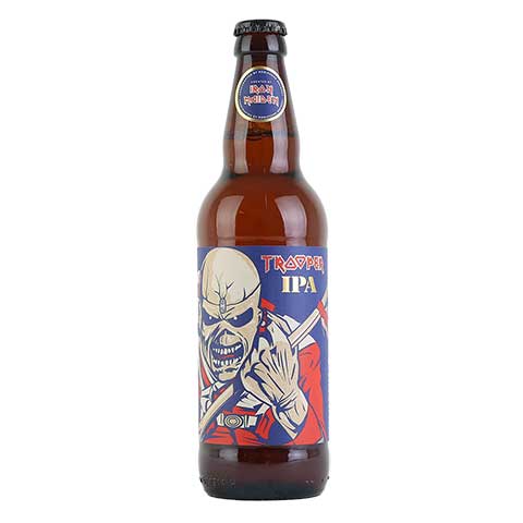 Robinsons Trooper IPA (Iron Maiden Beer) by Robinsons Brewery, beer label