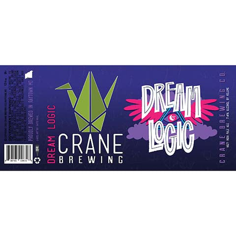 Crane Dream Logic Hazy IPA by Crane Brewing Company, beer label