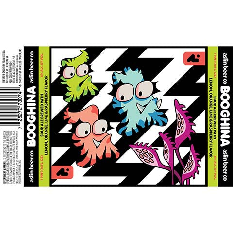 Aslin Booghina Sour Ale by Aslin Beer Company, beer label