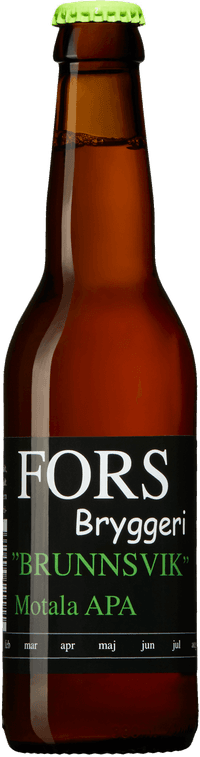 Brunnsvik Motala APA by Fors Bryggeri, beer label