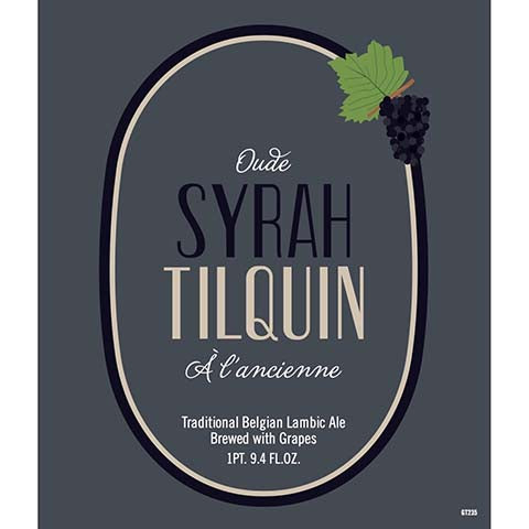 Twelve Percent Syrah Tilquin Belgian Lambic Ale by Twelve Percent Beer Project, beer label