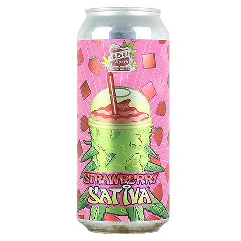 450 North Strawberry Sativa Slushy XXL Smoothie-Style Sour by 450 North Brewing Company, beer label