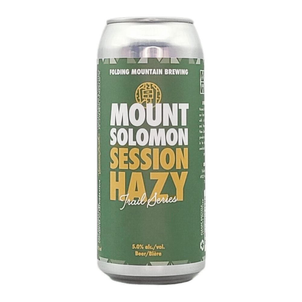 Mount Solomon Session Hazy by Folding Mountain Brewing, beer label