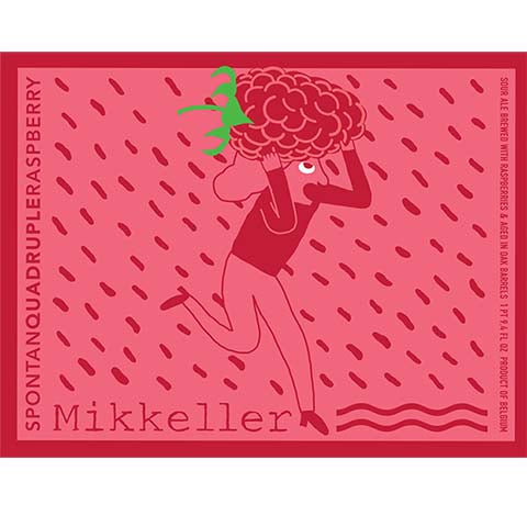 Mikkeller Spontanquadrupleraspberry by Mikkeller, beer label