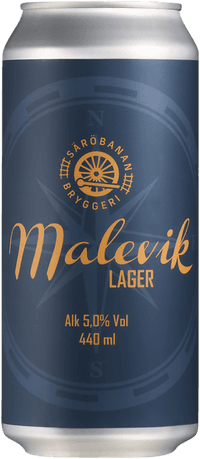 Malevik by Säröbanans Bryggeri, beer label