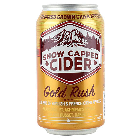 Snow Capped Gold Rush Cider by Snow Capped Cider, beer label