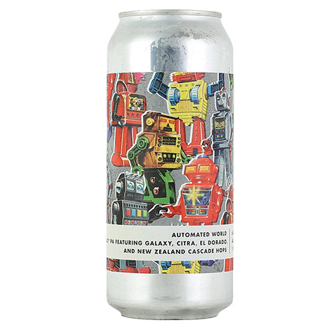 Bottle Logic Automated World Hazy IPA by Bottle Logic Brewing, beer label