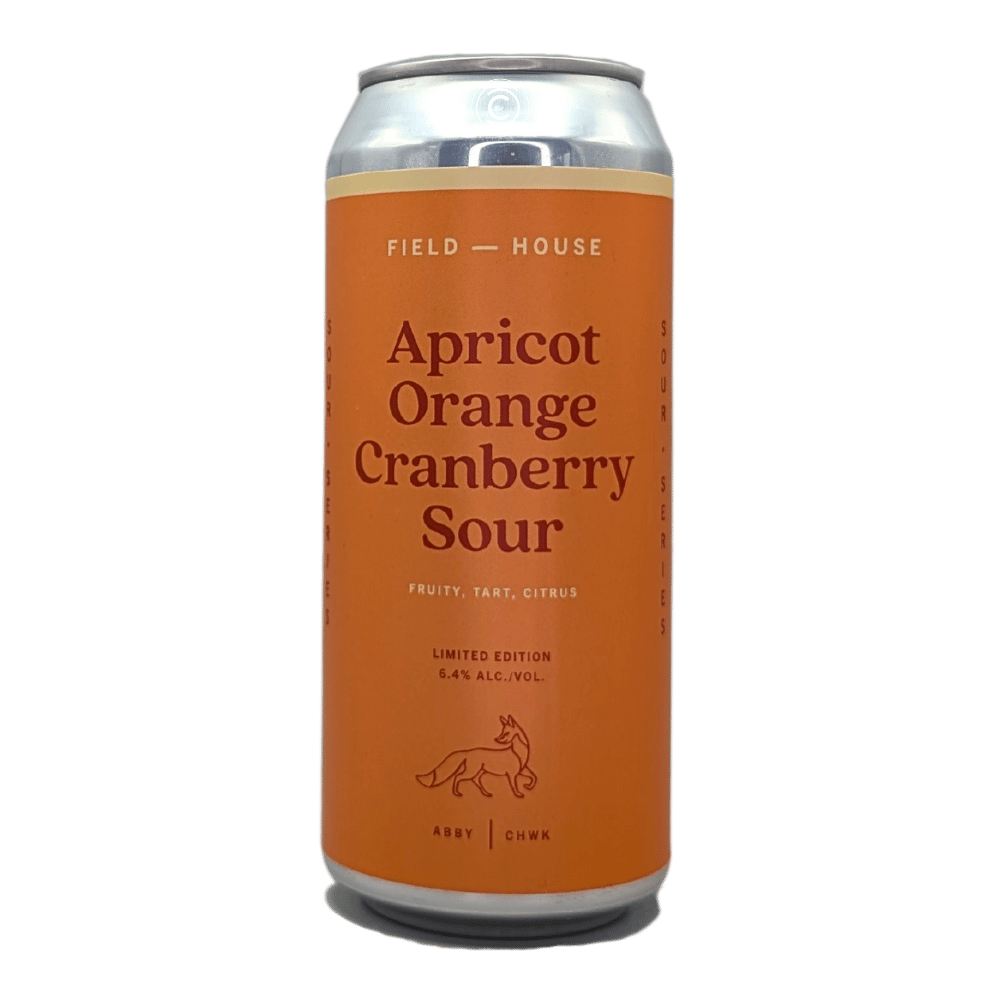 Apricot Orange Cranberry Sour by Field House Brewing Co., beer label