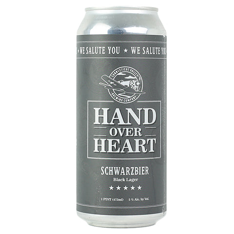 Connecticut Valley Hand Over Heart Schwarzbier by Connecticut Valley Brewing Company, beer label