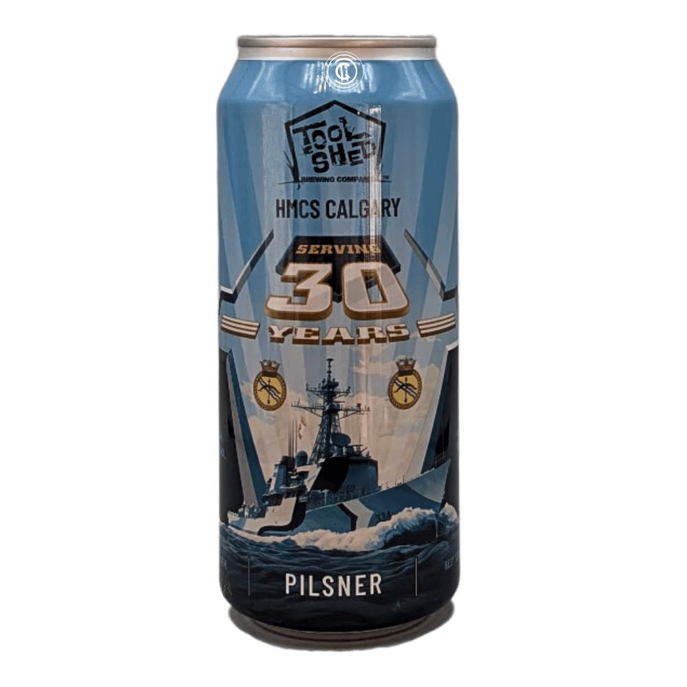 HMCS Calgary German Pilsner by Tool Shed Brewing Company, beer label