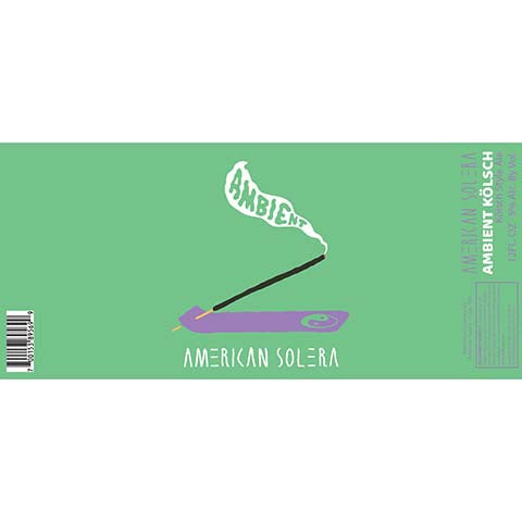 American Solera Ambient Kolsch Ale by American Solera, beer label