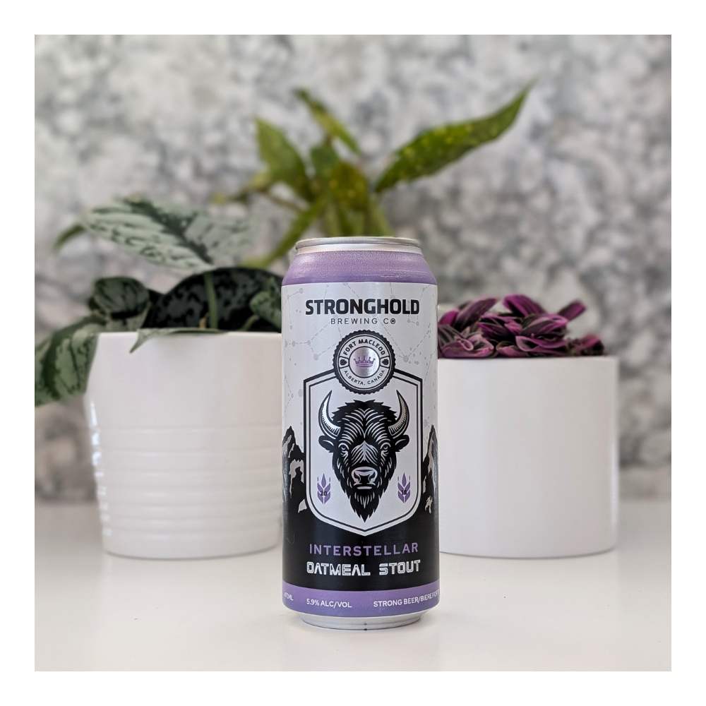Interstellar Oatmeal Stout by Stronghold Brewing Co., beer label