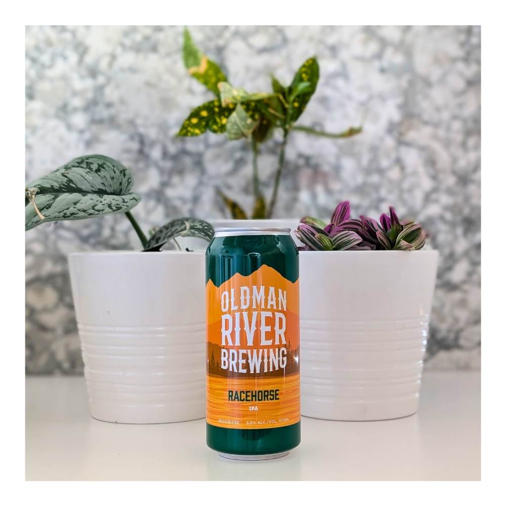 Racehorse West Coast IPA by Oldman River Brewing, beer label