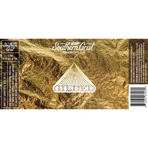 Southern Grist Gilded DIPA by Southern Grist Brewing Company, beer label