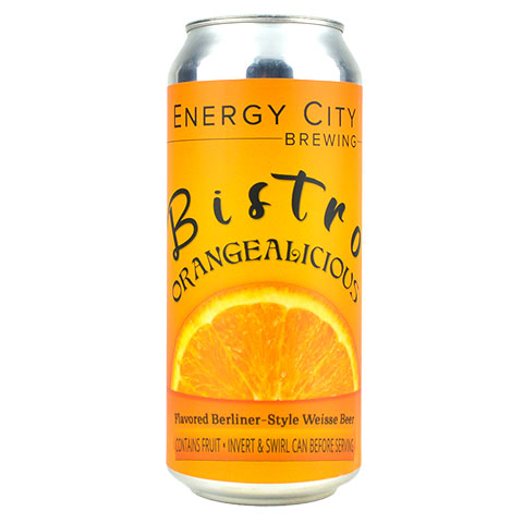 Energy City Bistro Orangealicious Sour by Energy City Brewing, beer label