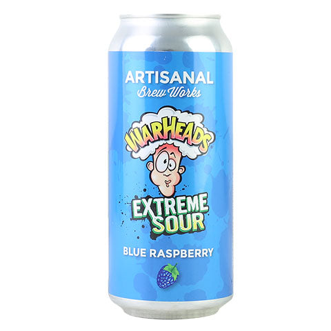 Artisanal Brew Works Warheads Blue Raspberry Sour Ale by Artisanal Brew Works, beer label