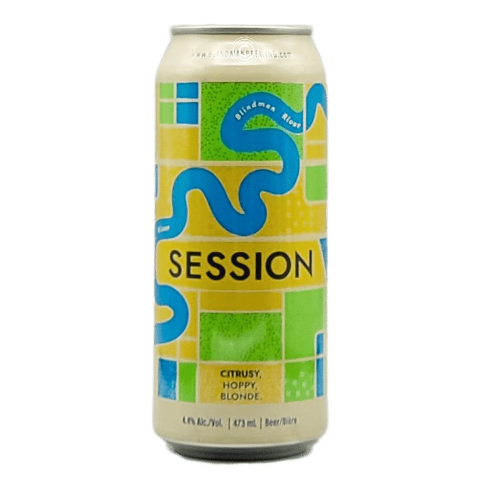 Brewing Session Pale Ale by Blindman Brewery, beer label