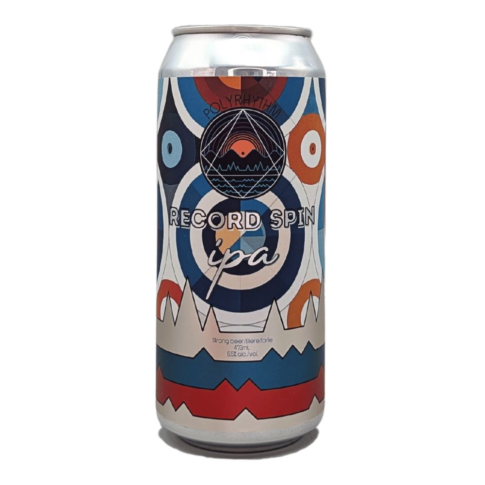 Record Spin West Coast IPA by Polyrhythm Brewing, beer label