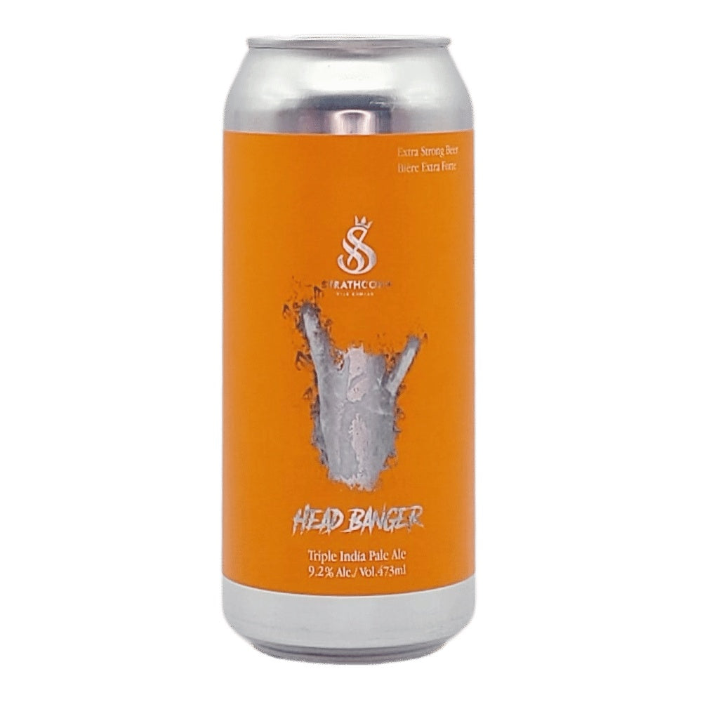 Head Banger Triple IPA by Strathcona Beer Company, beer label