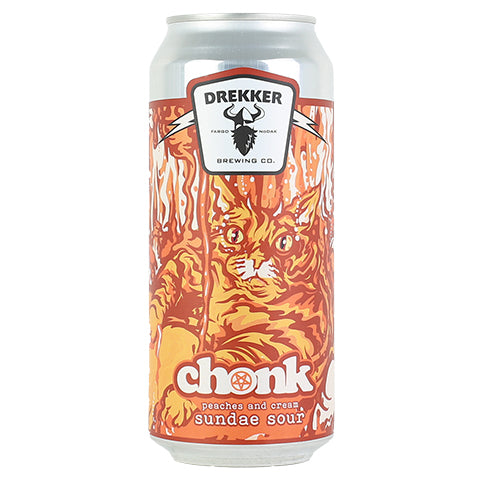 Drekker Chonk Peaches and Cream Sundae Sour by Drekker Brewing Company, beer label