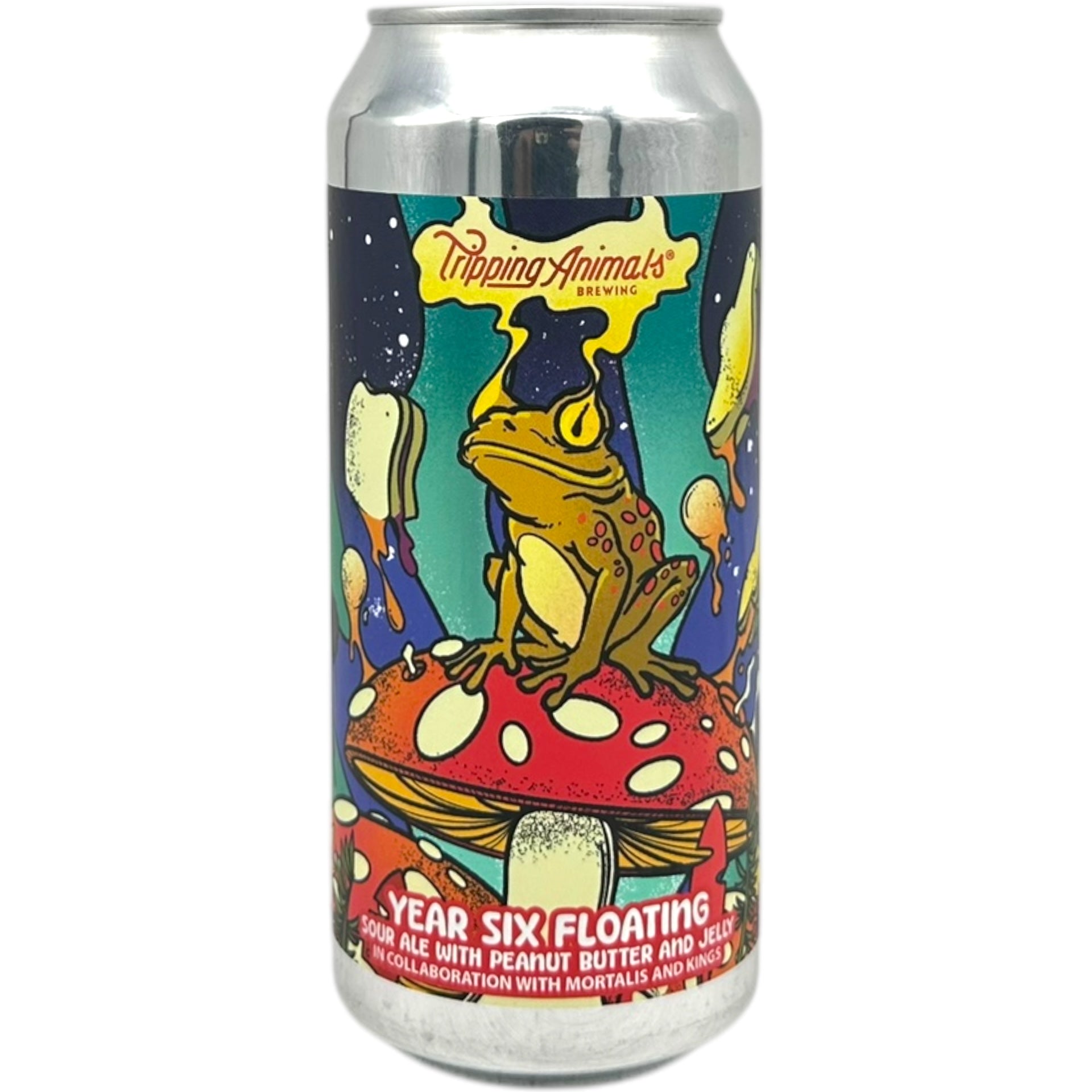 Tripping Animals x Mortalis x Kings Brewing Six Years Floating by Tripping Animals Brewing Co., beer label