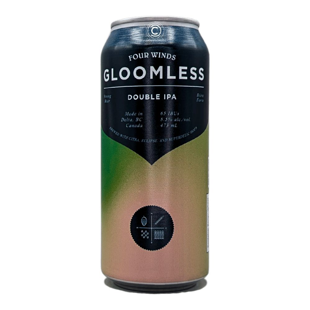 Co. Gloomless Hazy Double IPA by Four Winds Brewing, beer label