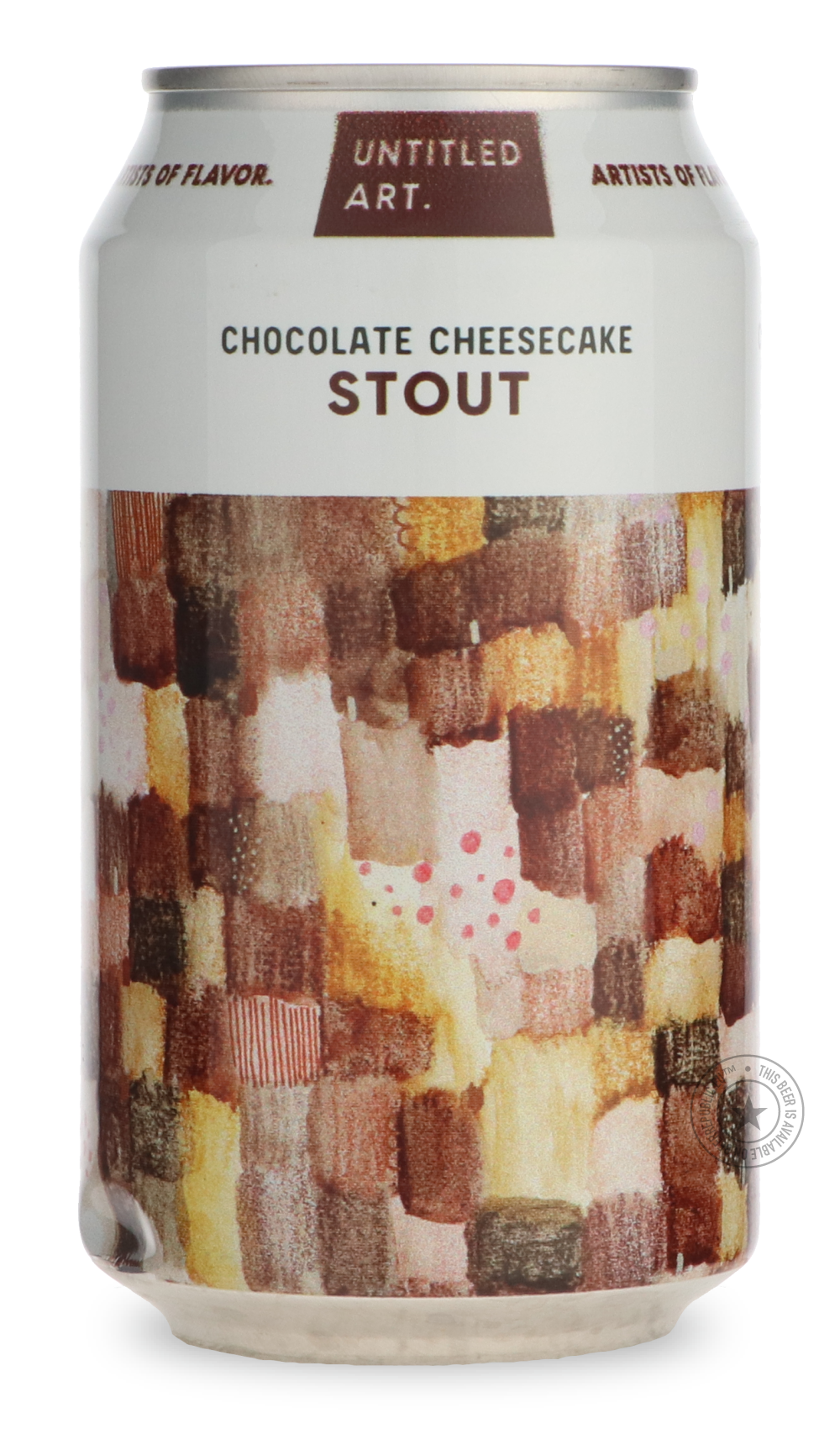 Chocolate Cheesecake Stout by Untitled Art, beer label