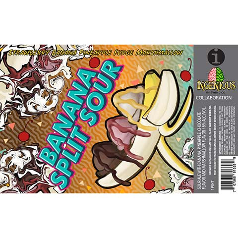 Imprint Beer Banana Split Sour Ale by Imprint Beer Company, beer label