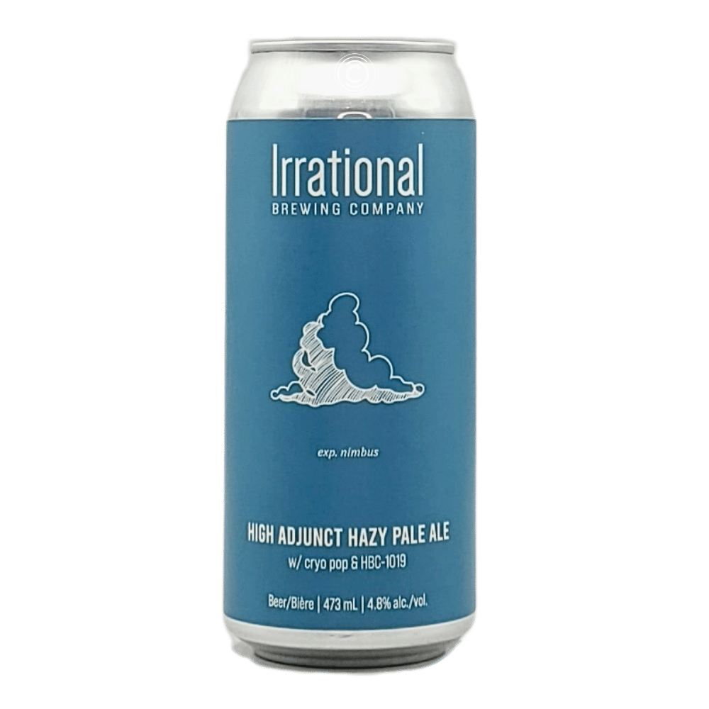 Exp. Nimbus: High Adjunct Hazy Pale Ale by Irrational Brewing Company, beer label