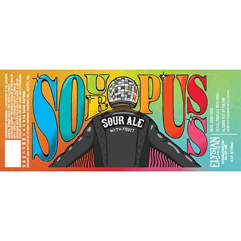 Elysian Sour Puss Sour Ale by Elysian Brewing Co, beer label