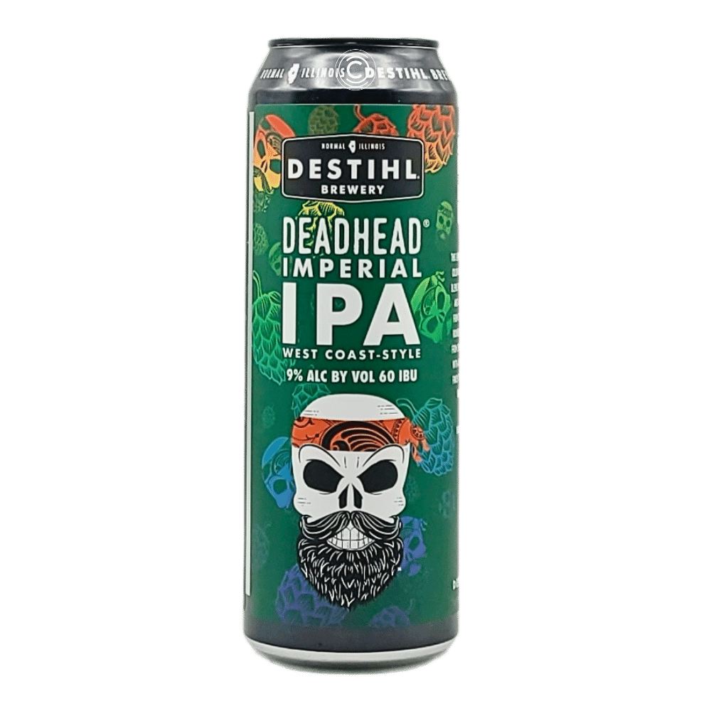 Deadhead Imperial West Coast IPA by Destihl Brewery, beer label