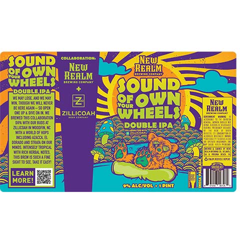 New Realm Sound Of Your Own Wheels DIPA by New Realm Brewing, beer label