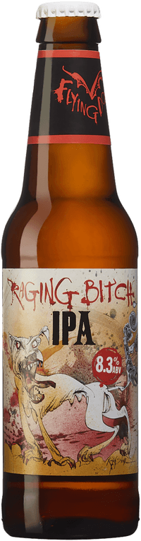 Raging Bitch Belgian by Flying Dog Brewery, beer label