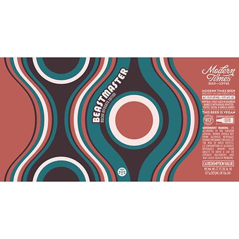 Modern Times Beastmaster Mocha Affogato Edition Imperial Stout by Modern Times Beer, beer label