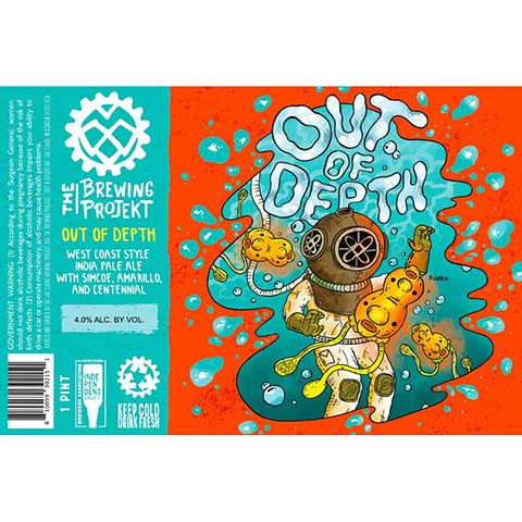 The Brewing Projekt Out Of Depth West Coast IPA by The Brewing Projekt, beer label