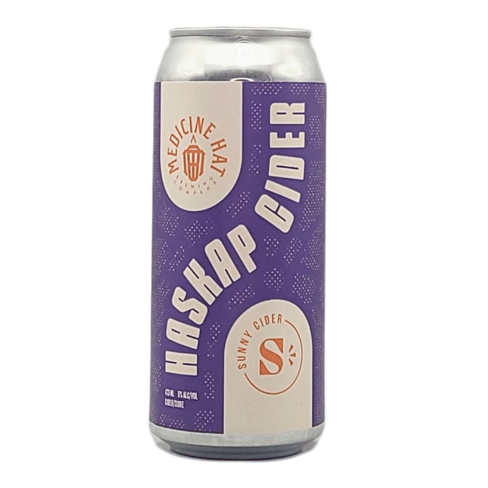 Haskap Cider by Medicine Hat Brewing Company, beer label