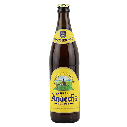 Andechser Weissbier Hell by Andechs, beer label