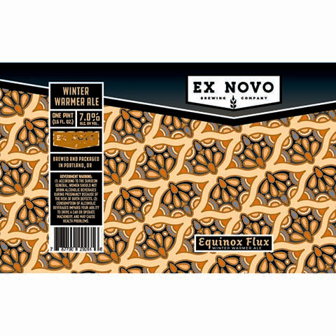 Ex Novo Equinox Flux Winter Warmer Ale by Ex Novo Brewing Co, beer label