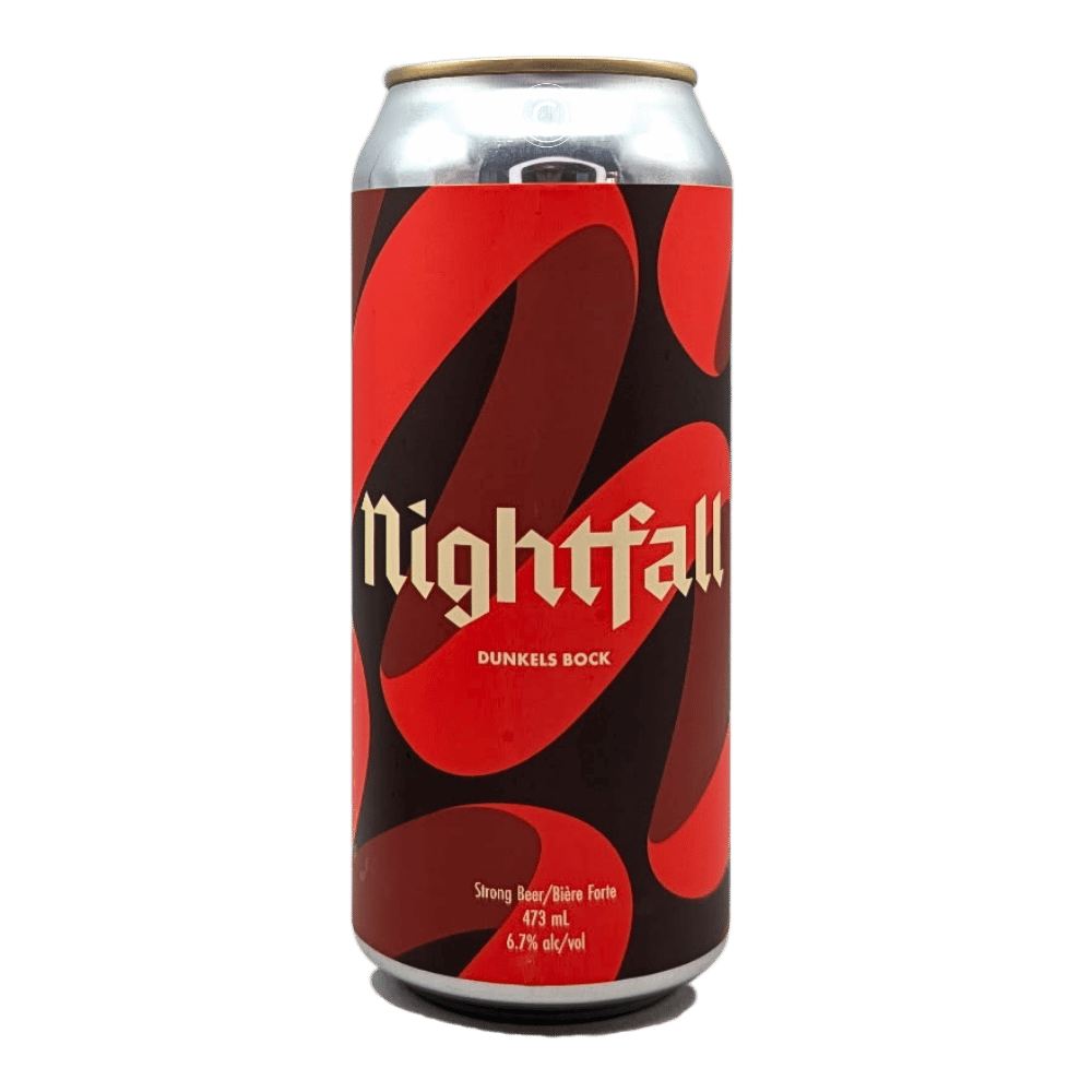 Nightfall Dunkels Bock by Cabin Brewing Company, beer label
