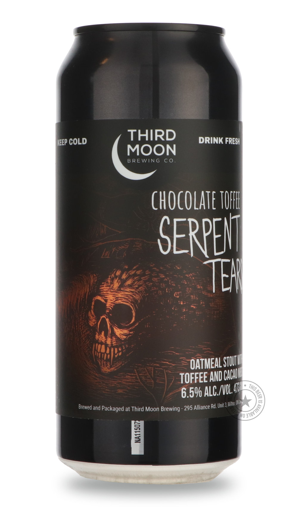 Chocolate Toffee Serpent Tears by Third Moon, beer label