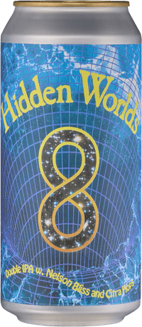 Hidden Worlds by Elmeleven AB, beer label