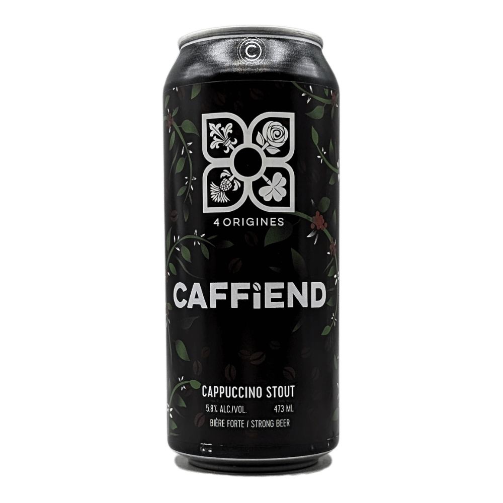 Caffiend Cappuccino Stout by 4 Origines Microbrewery, beer label