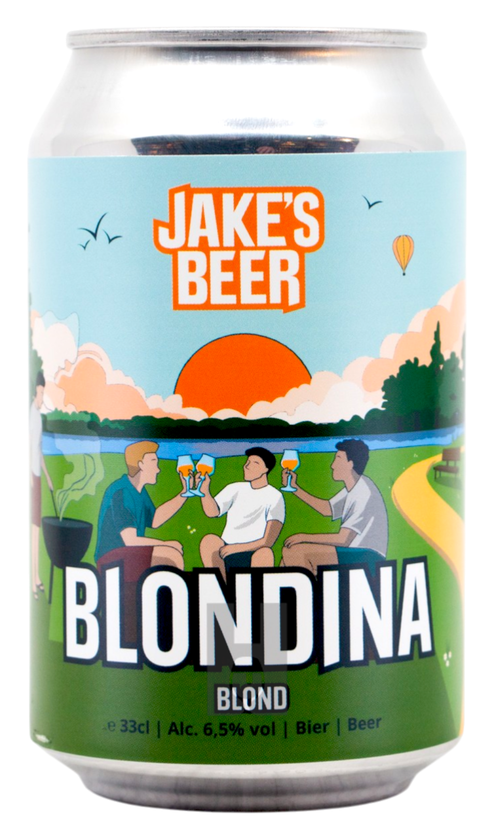 Jake's Blondina by Jake's Beer, beer label