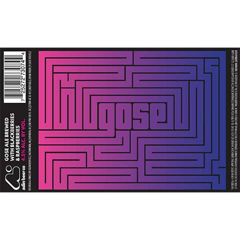 Aslin Gose Ale by Aslin Beer Company, beer label