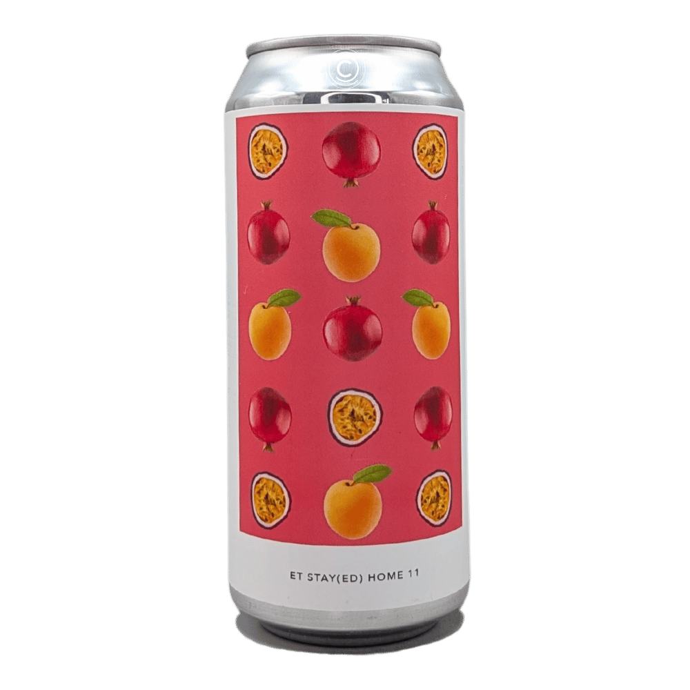 ET STAY(ED) HOME 11 - POMEGRANATE, PASSION FRUIT, PEACH Sour by Evil Twin Brewing NYC, beer label
