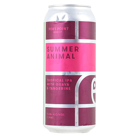Fort Point Summer Animal Tropical IPA by Fort Point Beer Company, beer label
