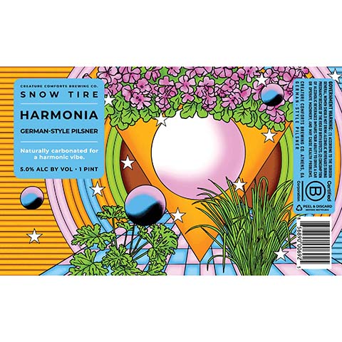 Creature Comforts Harmonia Pilsner by Creature Comforts Brewing Co., beer label